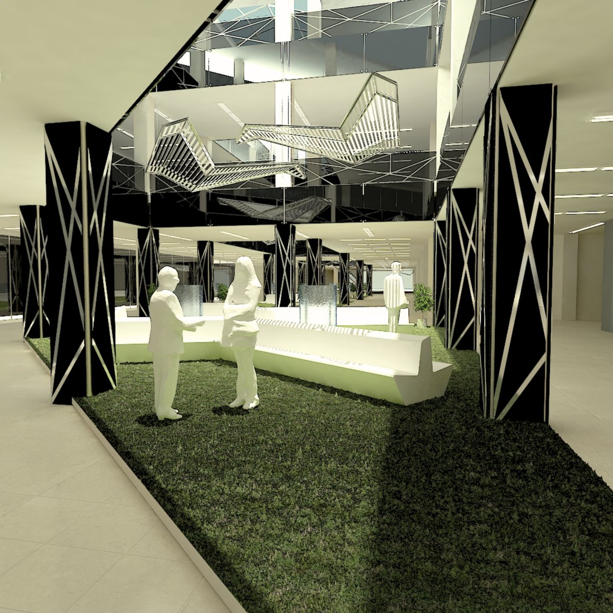 Лестница офис интерьер