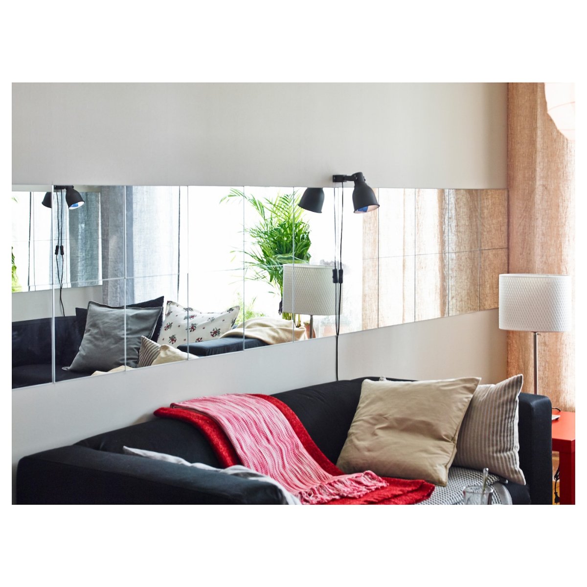 Зеркало lots икеа 30х30