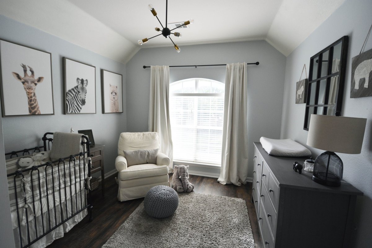 Комната для подростков в серых тонах