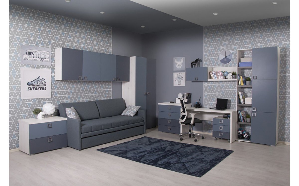 Серая детская комната