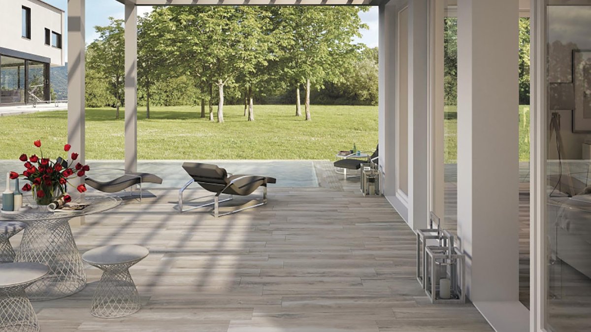 Кафель на террасе