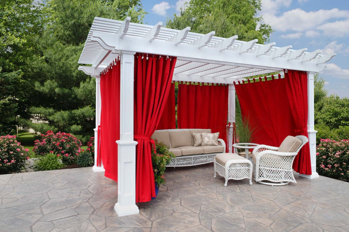 Занавески для беседки