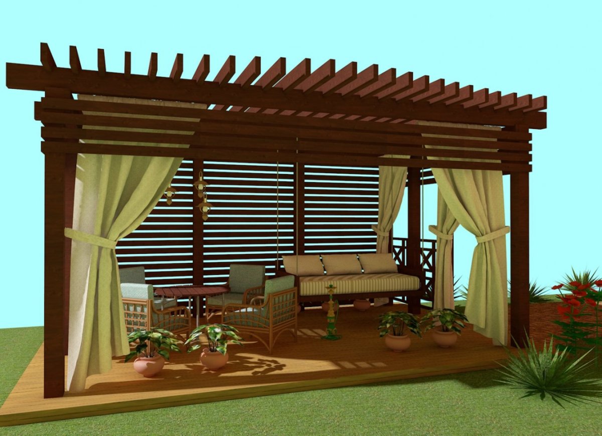 Шторы для беседки уличные