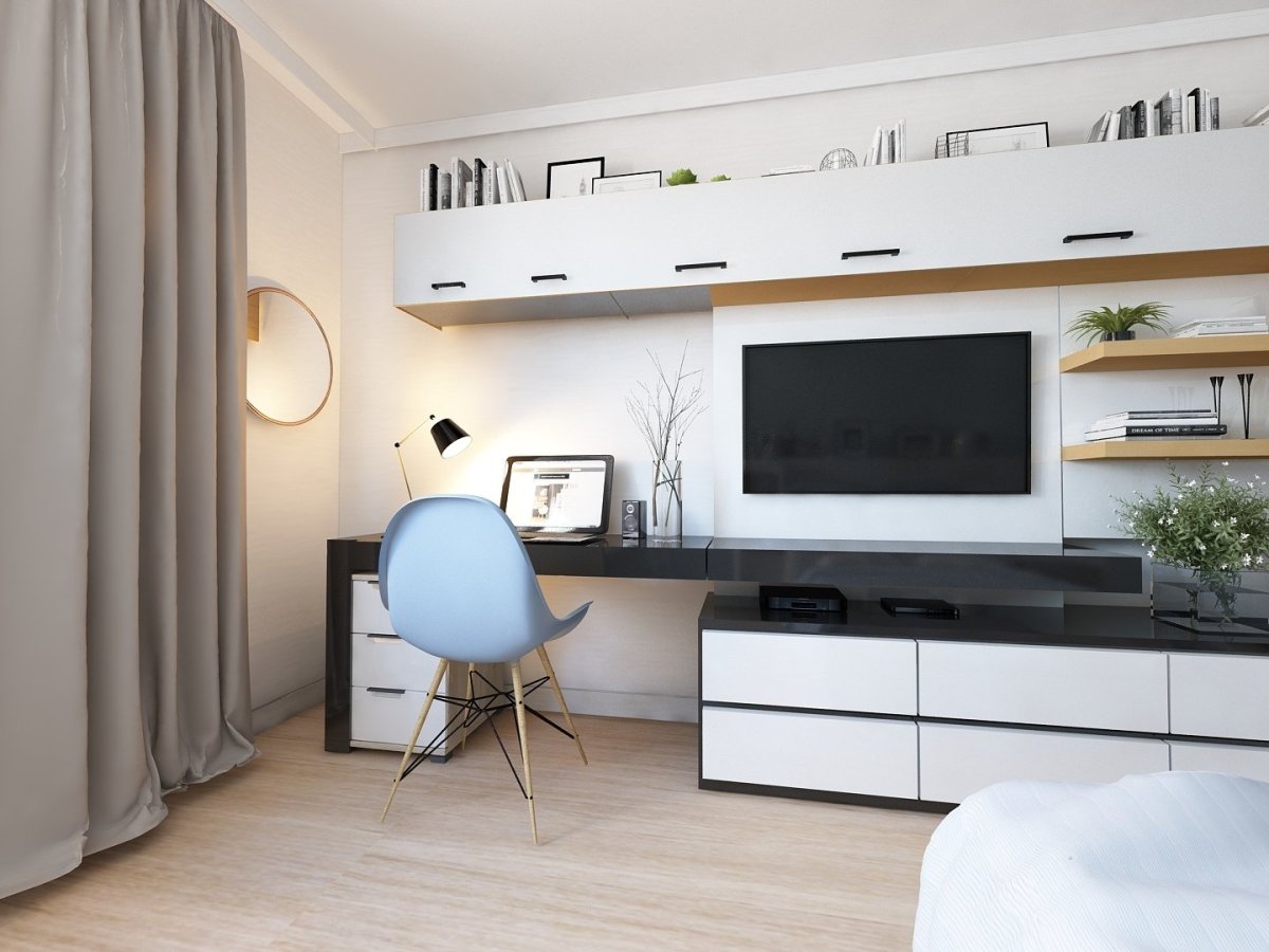 Гостиная с письменным столом