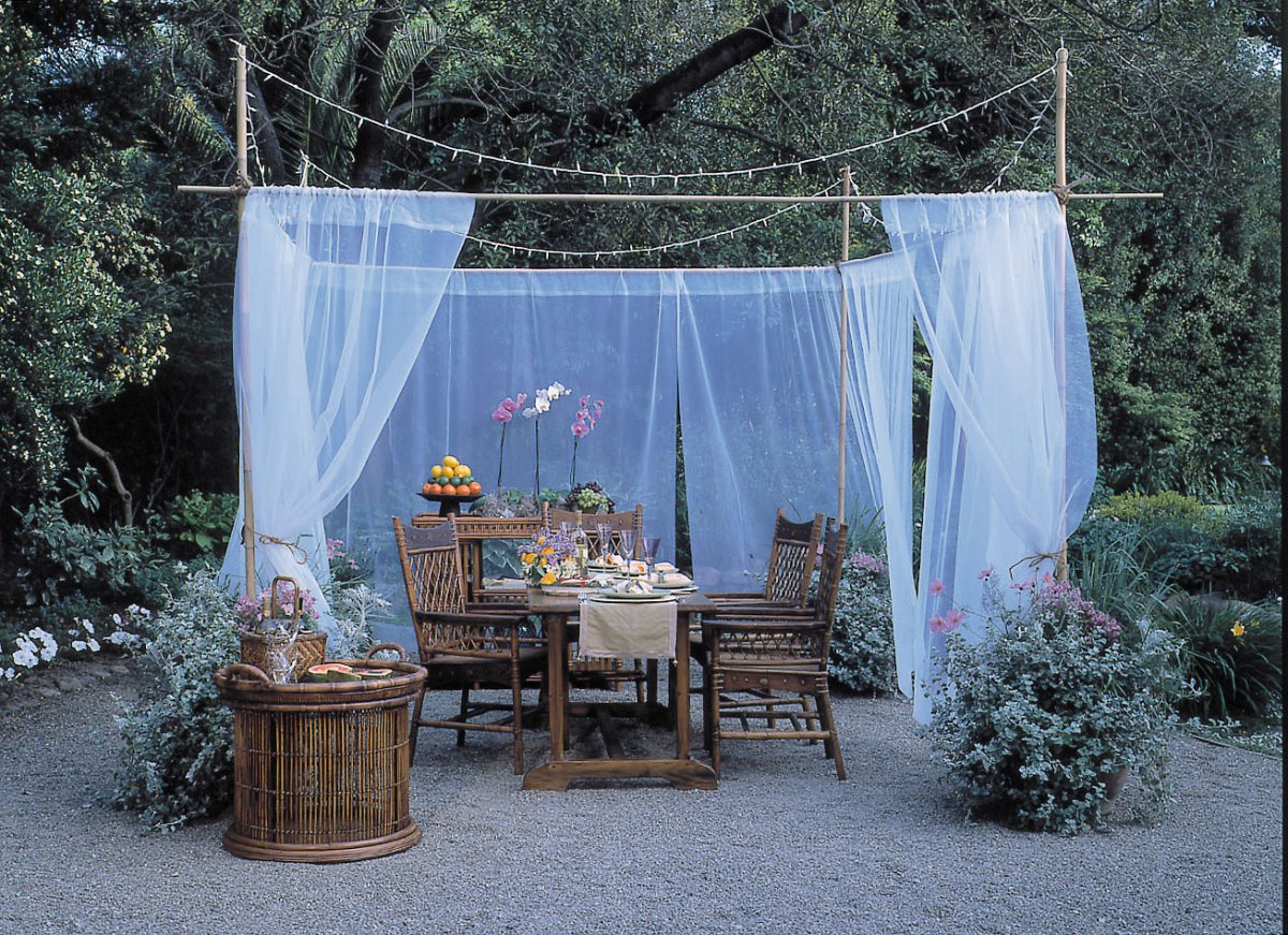 Шторы Оксфорд на террасу