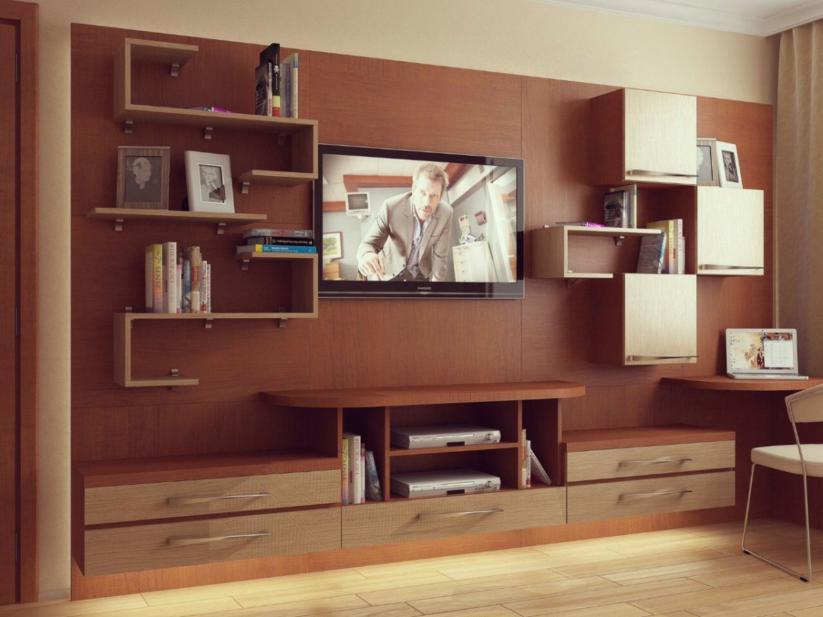 Гостиная с рабочим местом