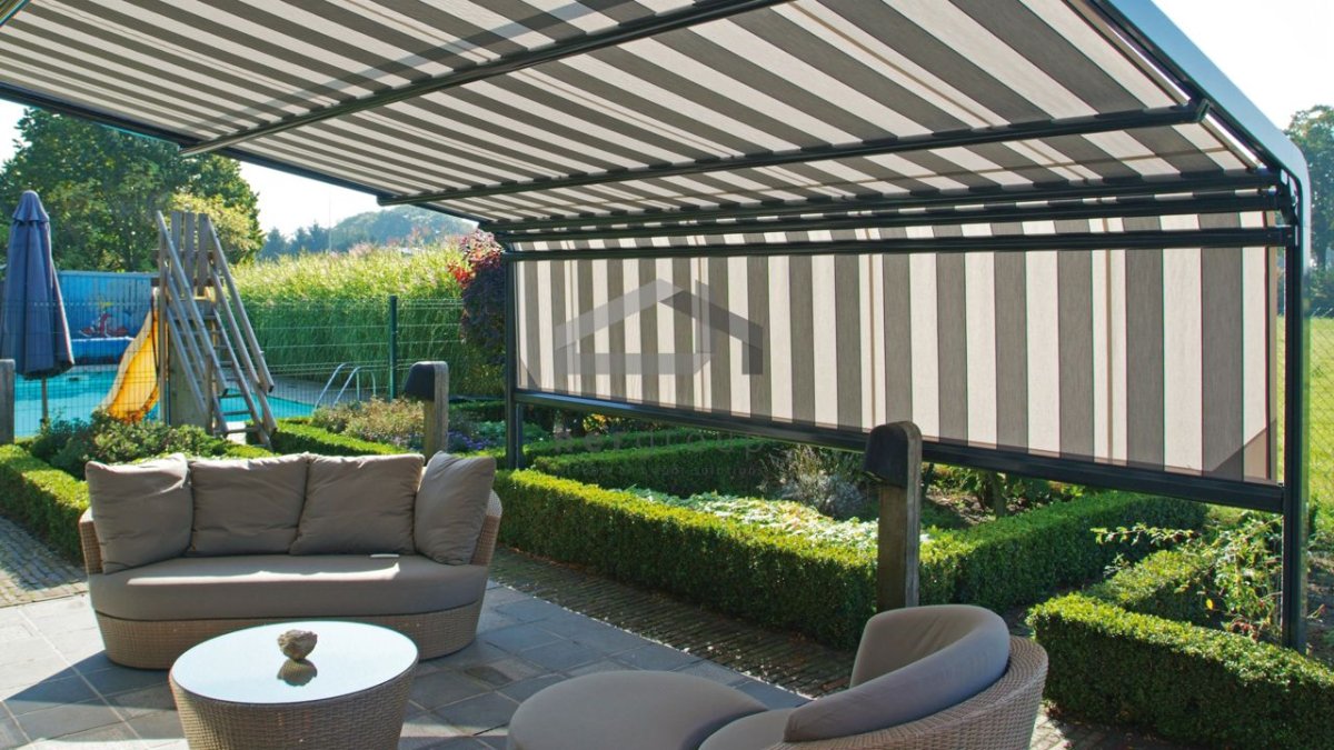 Занавески под навесом