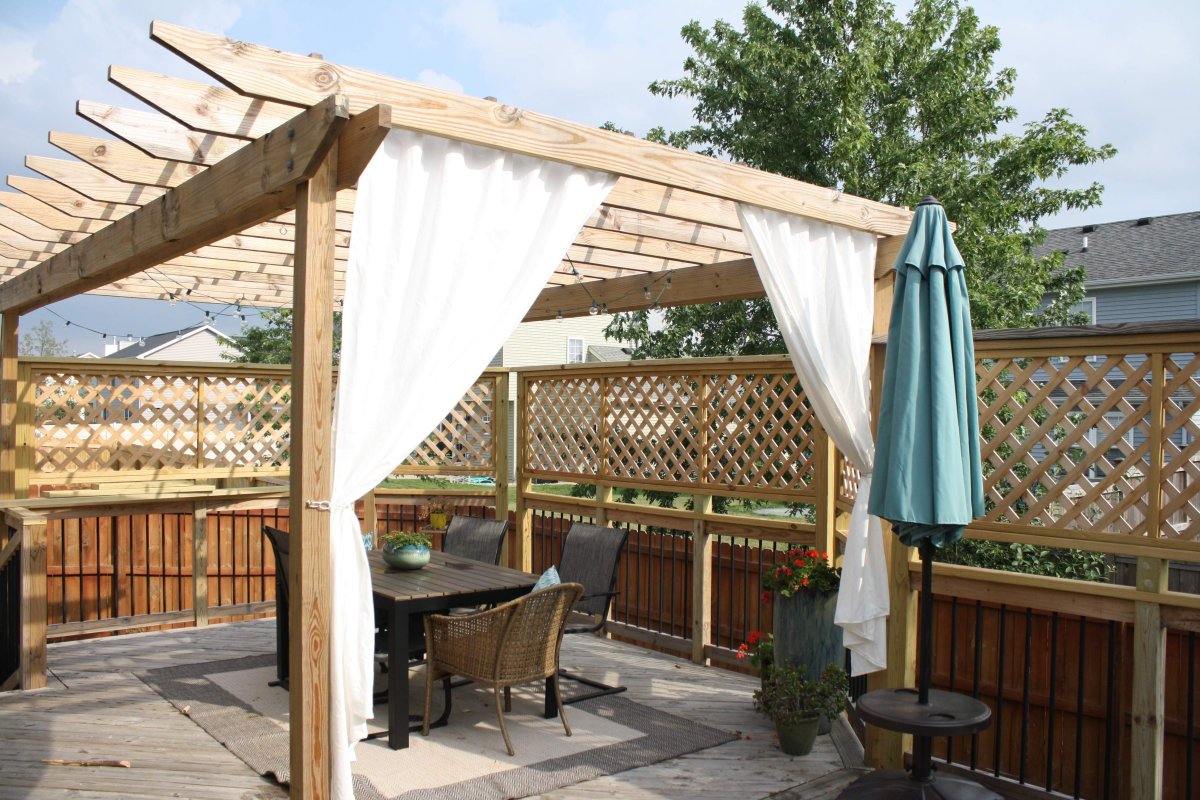 Занавески для беседки