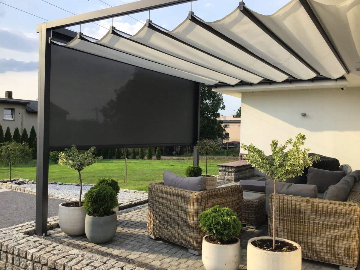 Шторы на террасу на даче