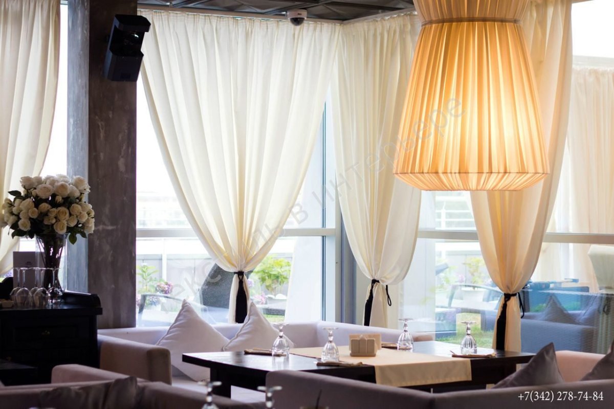 Шторы в кафе и ресторанах
