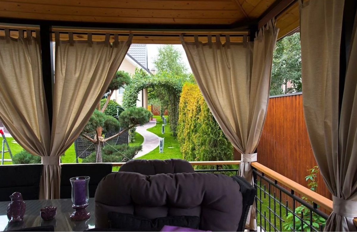 Шторы на веранду