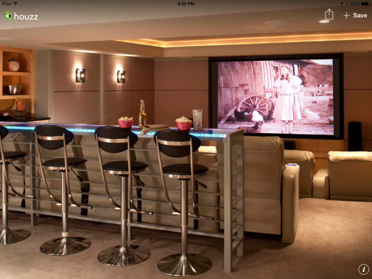 Барная стойка в гараже