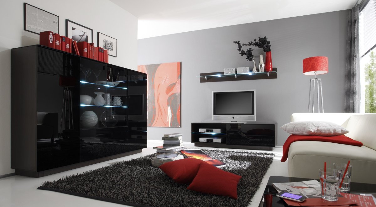 Стиль Хай тек в гостиной