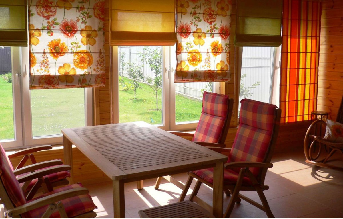 Кассетные рулонные шторы в интерьере