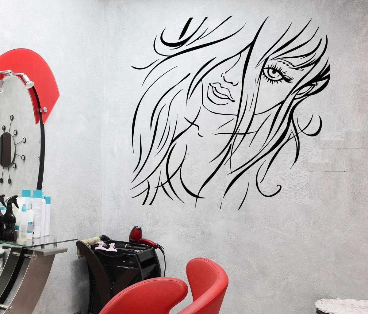Роспись стен в салоне красоты