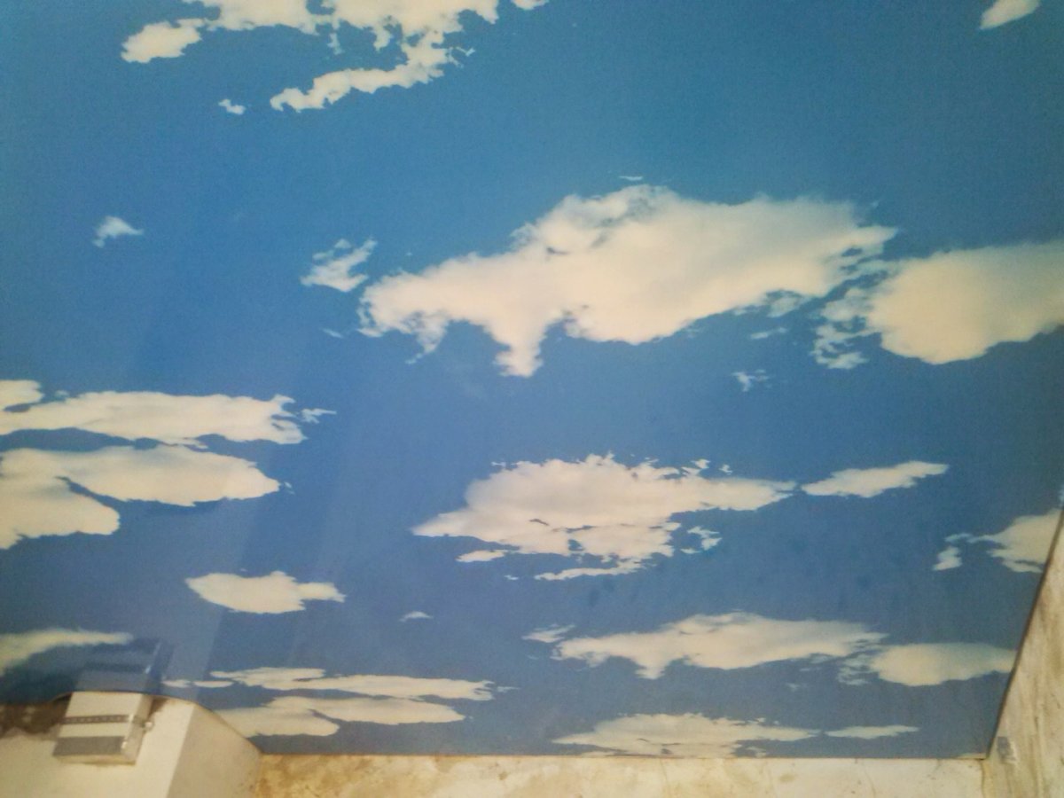 Штукатурка облака в интерьере