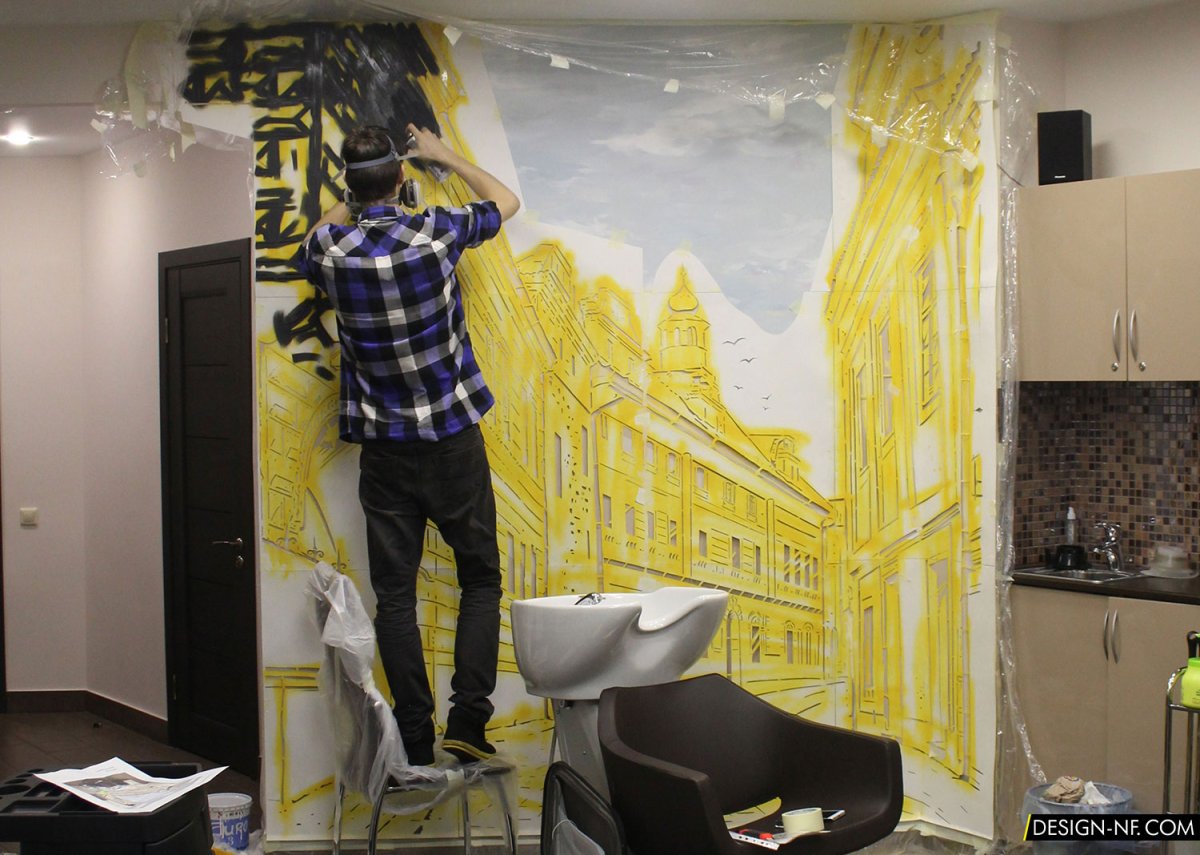 Трафарет для парикмахерской