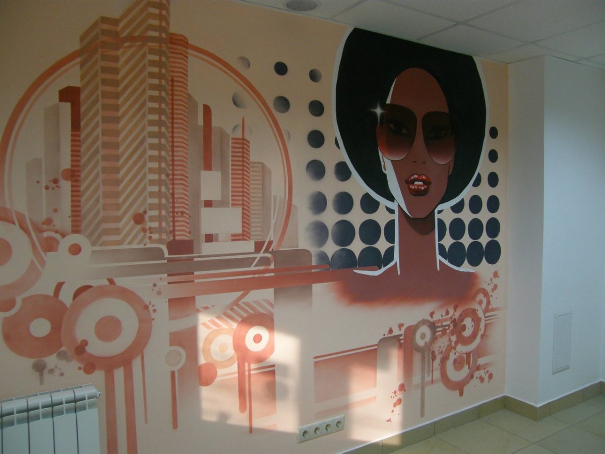 Красивые стены в салон