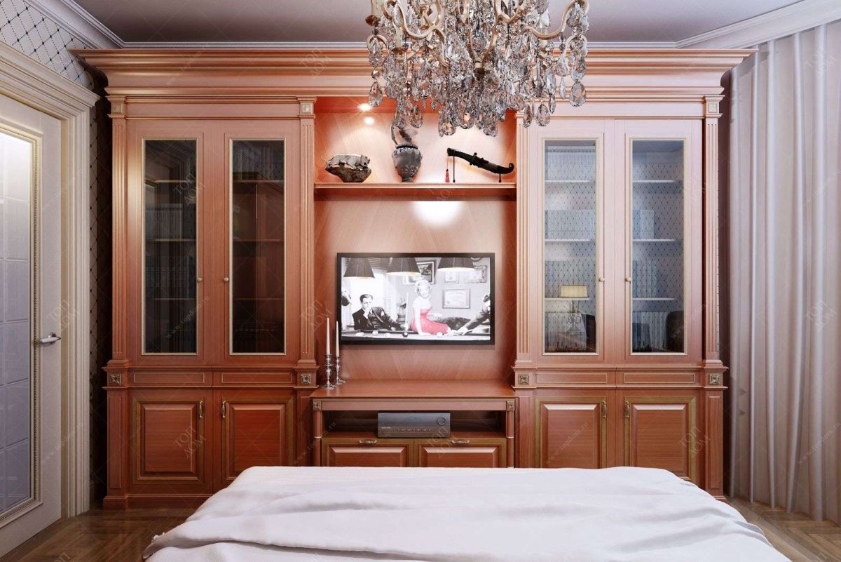 Шкаф в гостиную классика