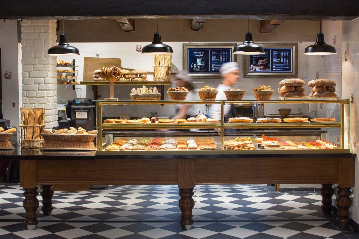 Интерьер пекарни