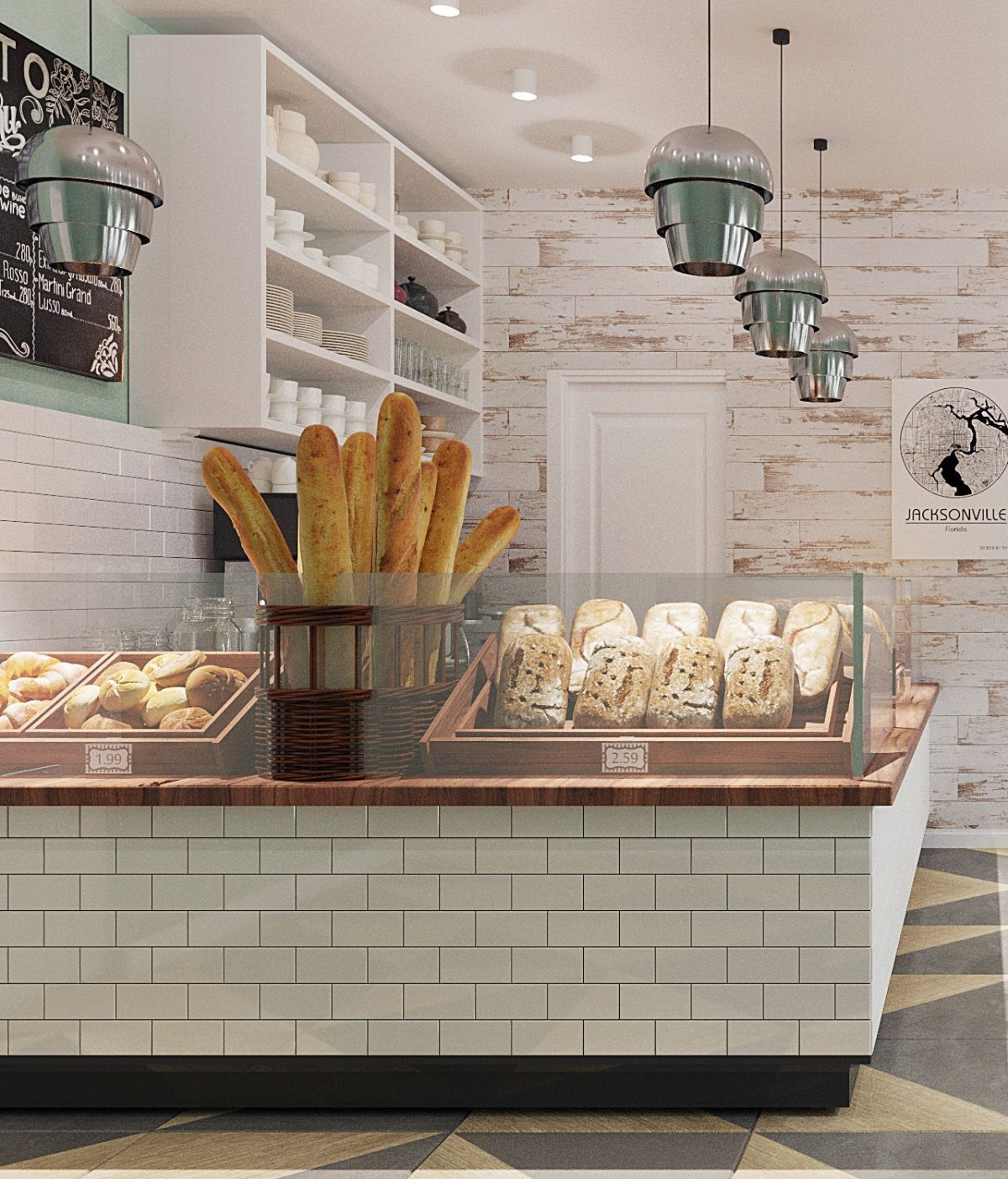 Кондитерская в скандинавском стиле