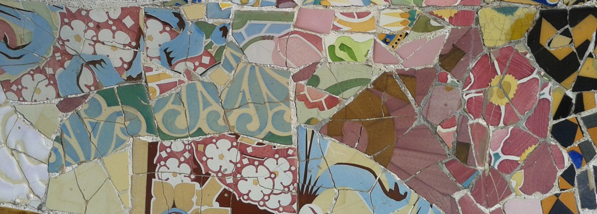 Мозаика желтая Гауди