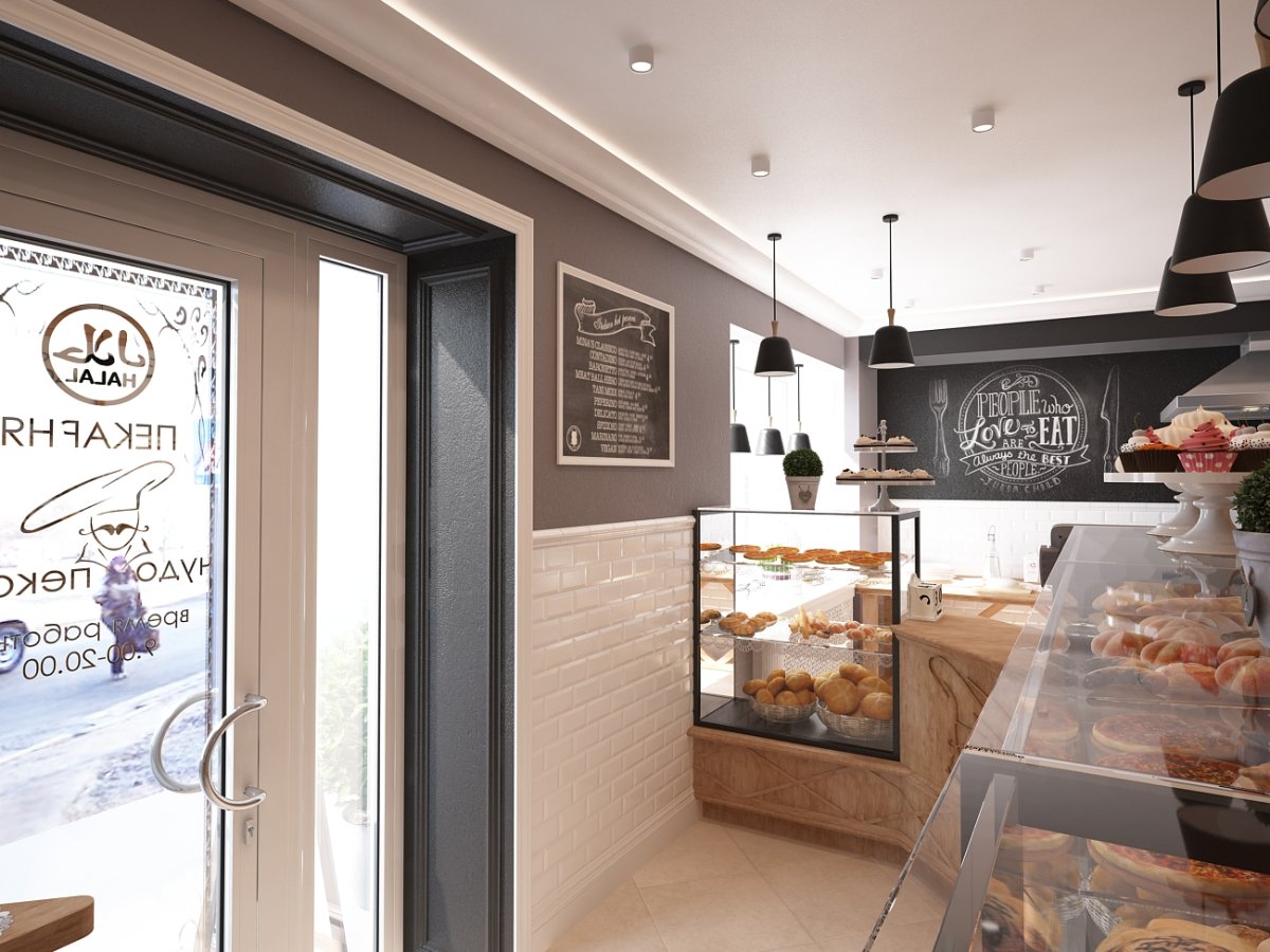 Интерьер мини пекарни