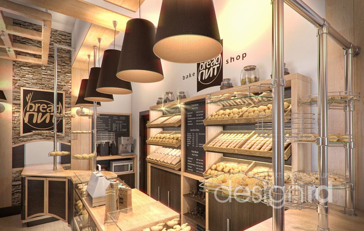 Интерьер пекарни Эмиль Бонте