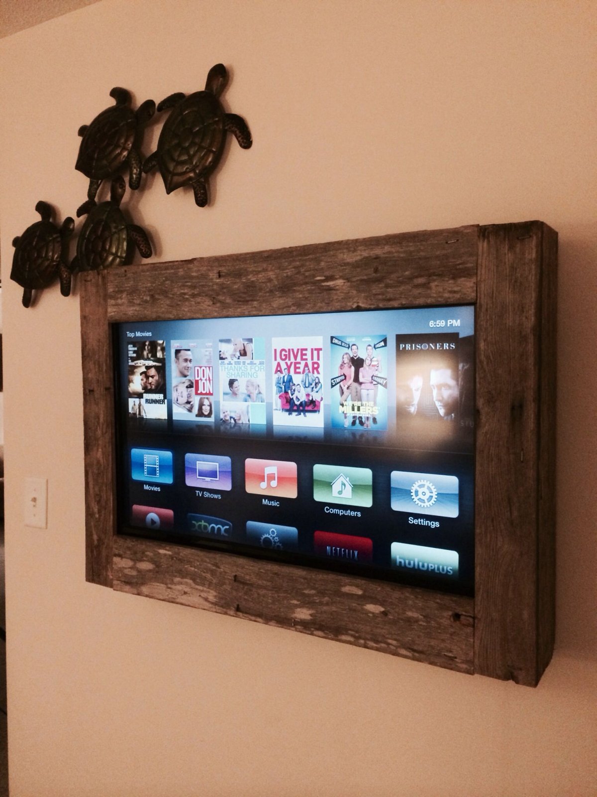 Рамка для телевизора из дерева