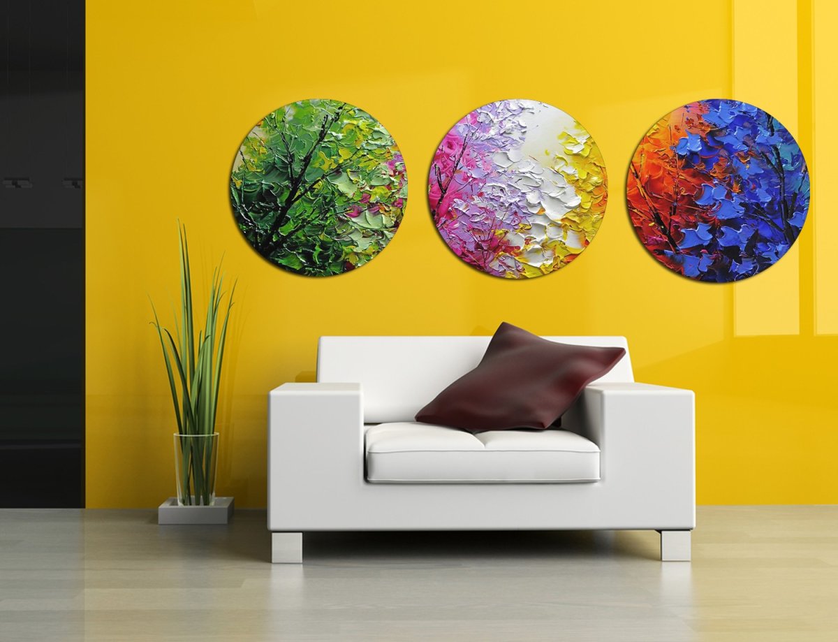 Круглое декоративное панно