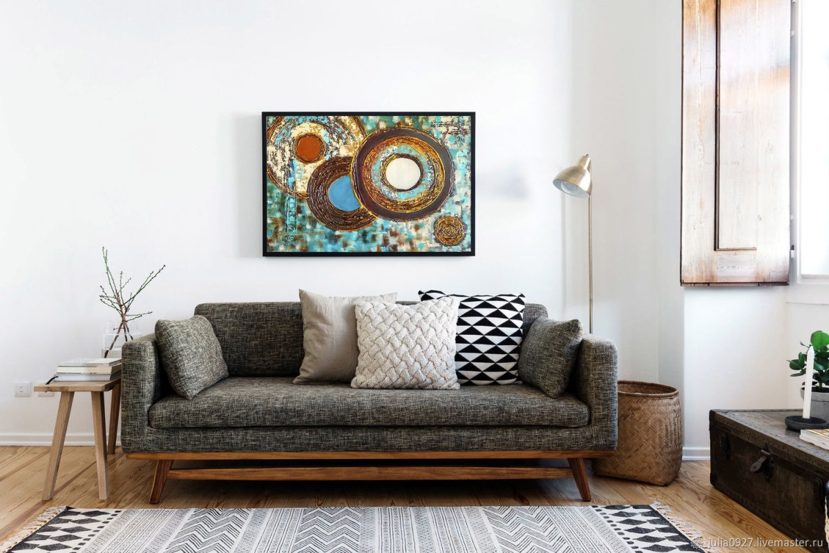 Круглые модульные картины