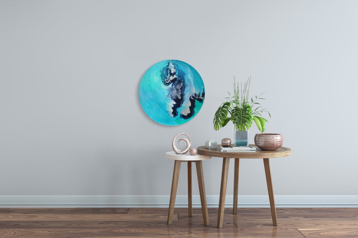 Мокап картина в интерьере