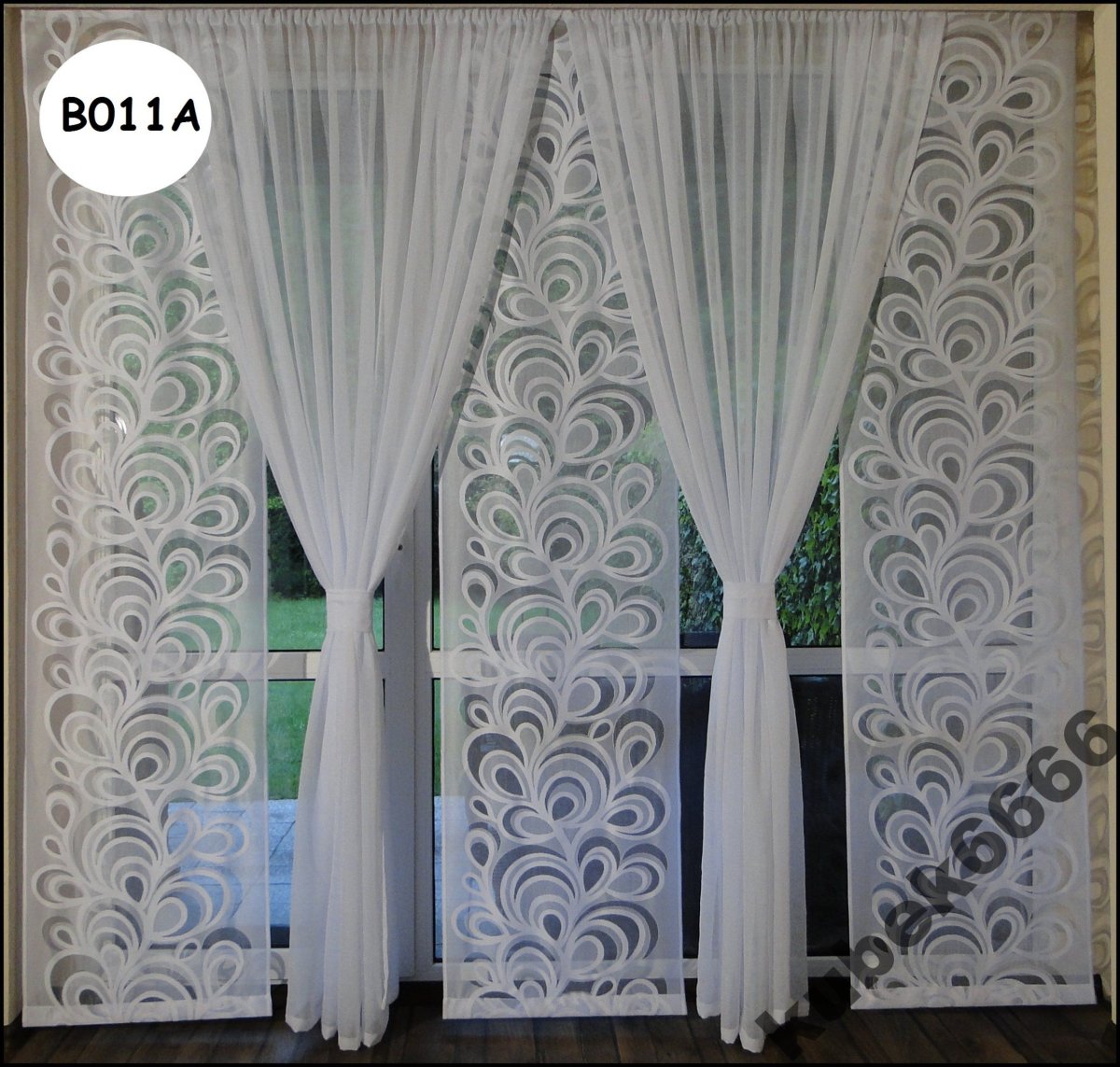 Бантовая складка на тюли