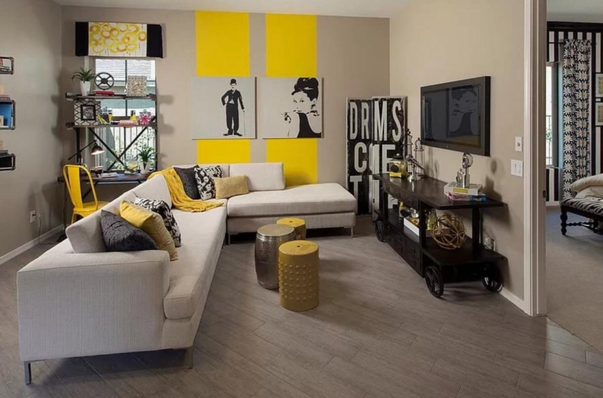 Интерьер в желтом стиле