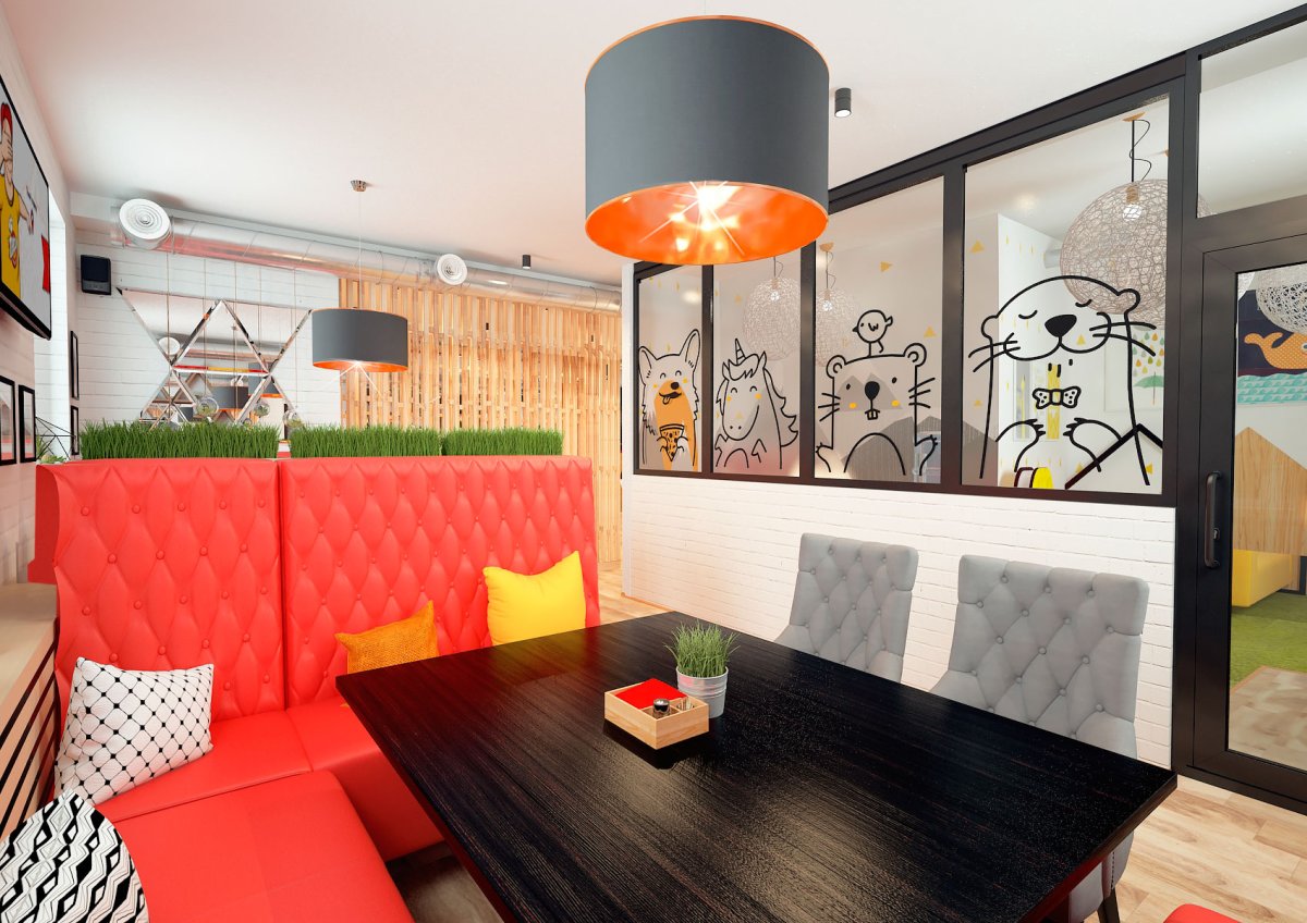 Интерьер семейного кафе