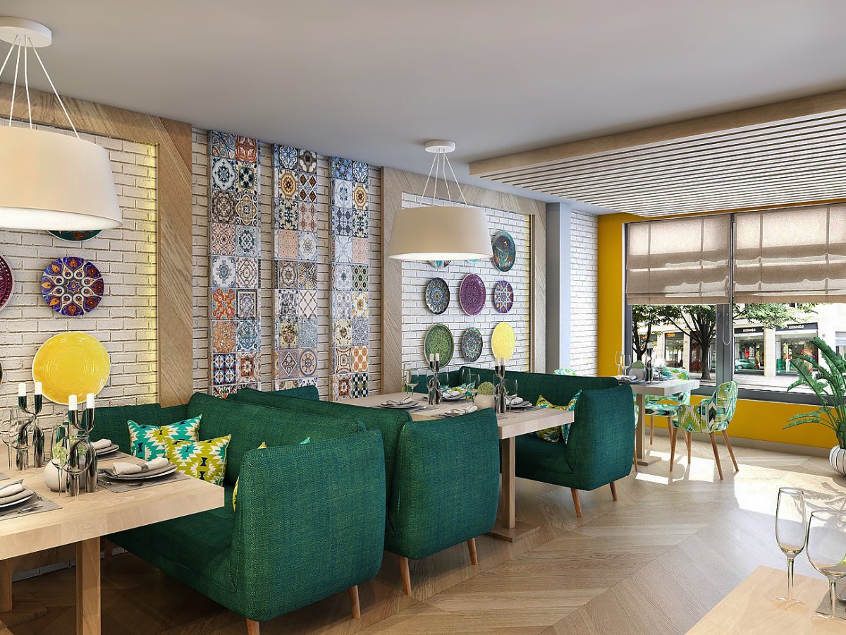 Интерьер молодежного кафе