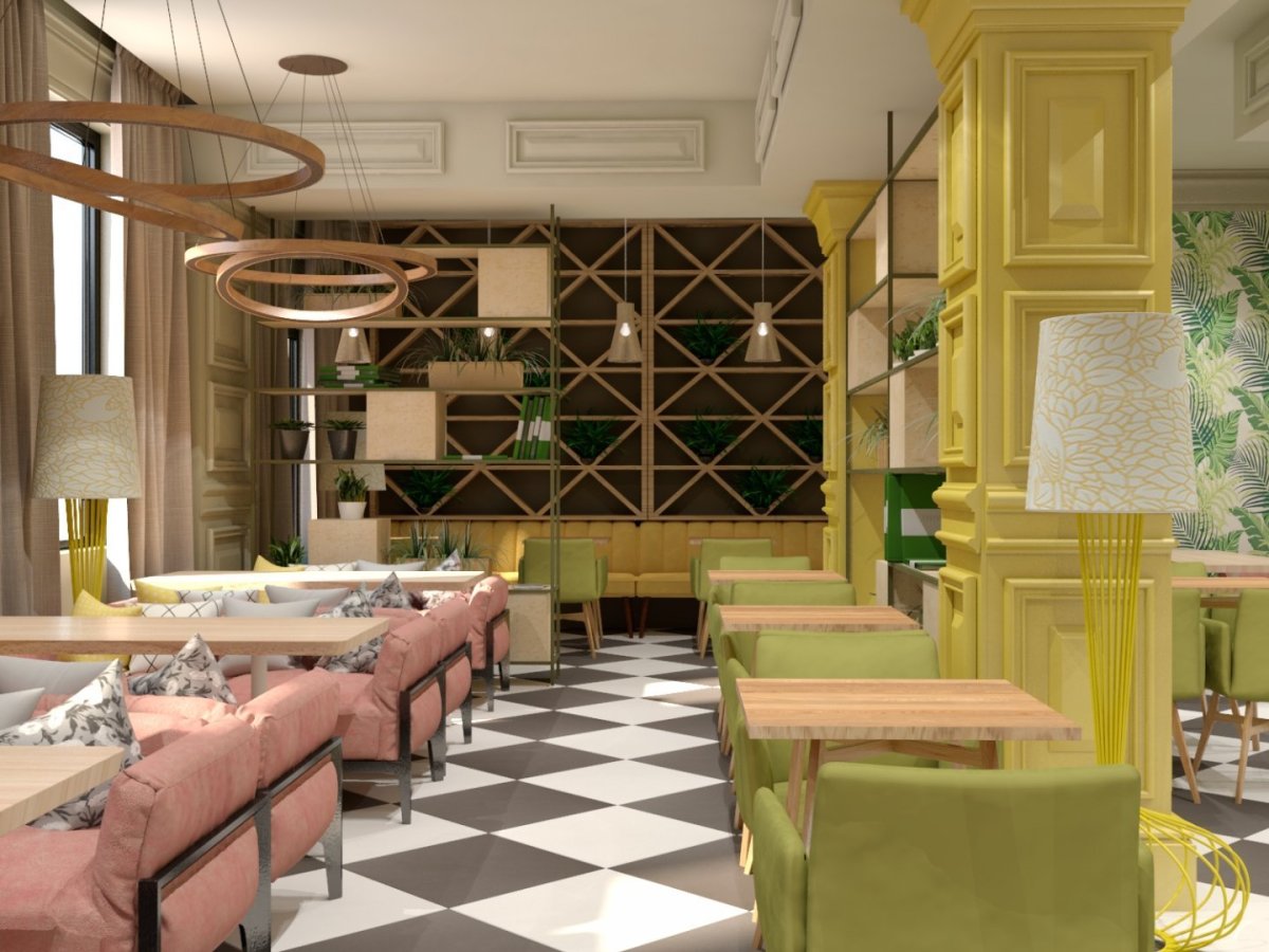 Кафе в скандинавском стиле