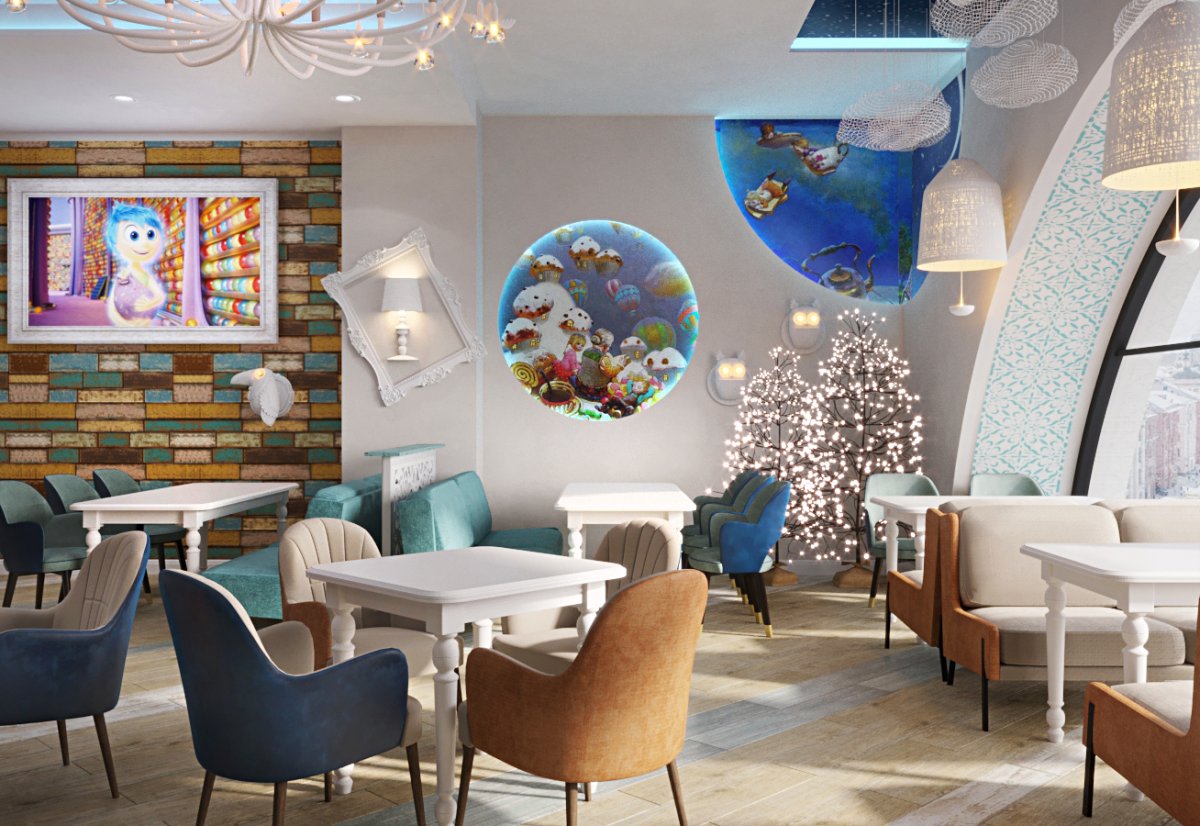 Интерьер семейного кафе