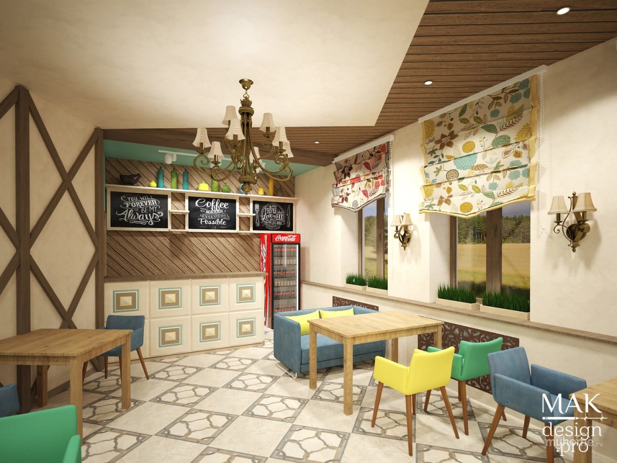 Интерьер семейного ресторана