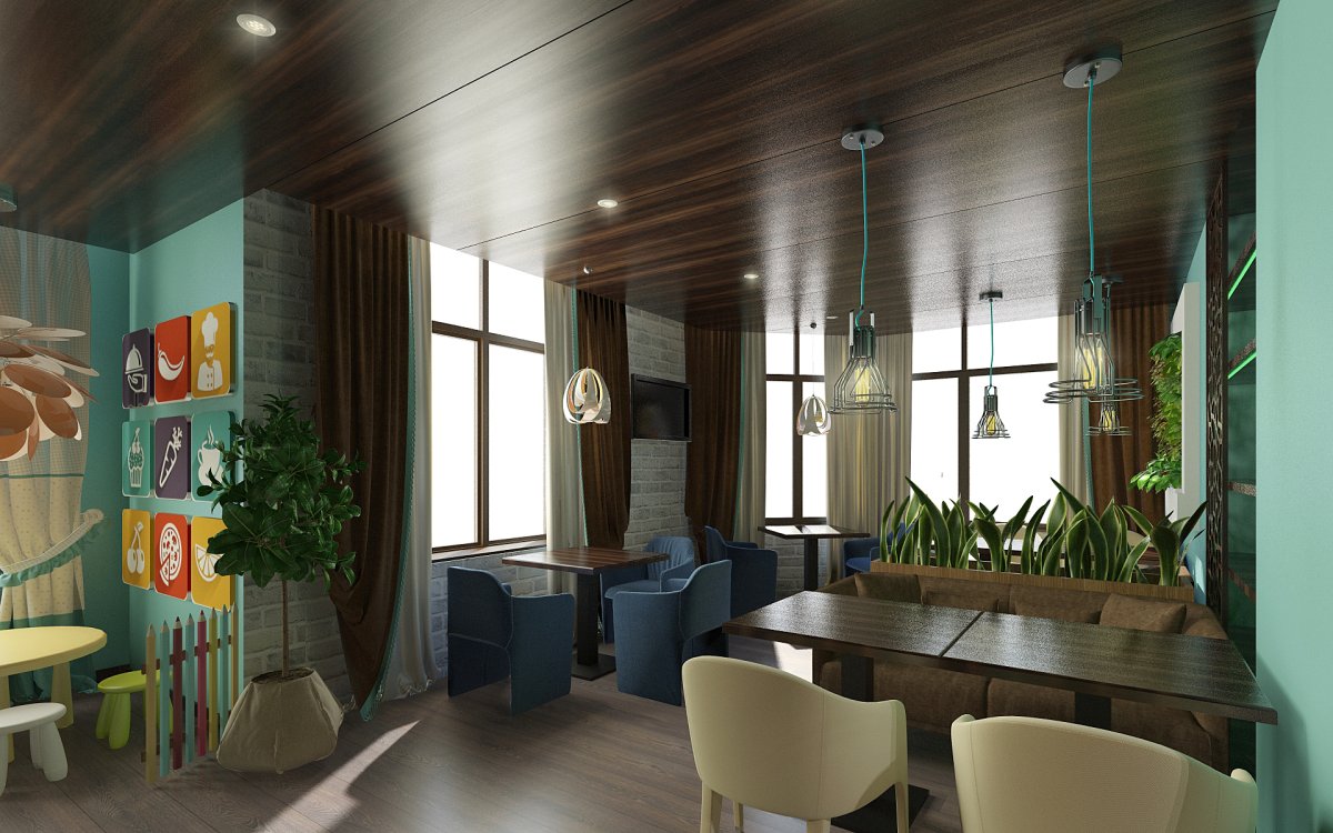 Интерьер семейного ресторана