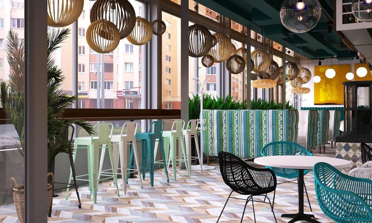 Интерьер семейного ресторана