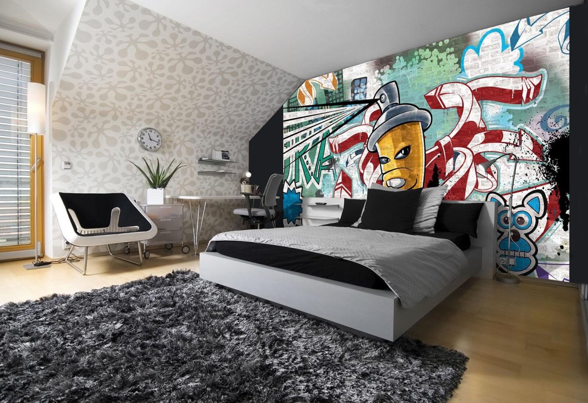 Фотообои в интерьере подростка
