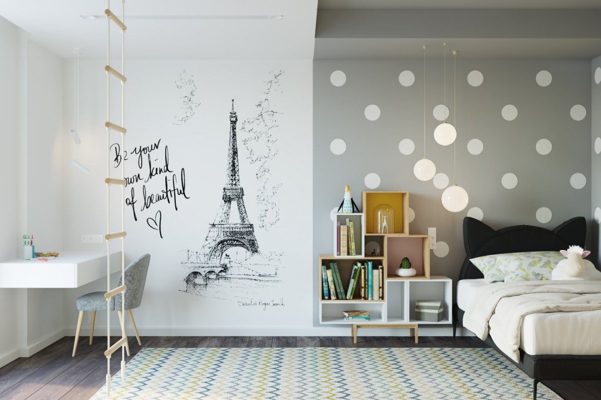 Необычная комната для девочки подростка