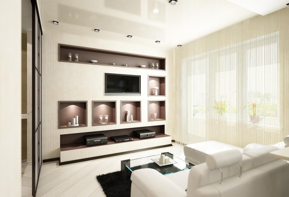 Кровать встроенная в нишу