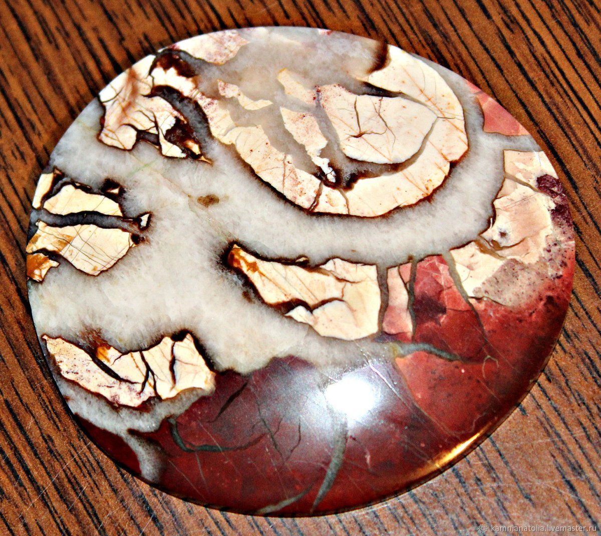 Яшма Пейзажная кабошон