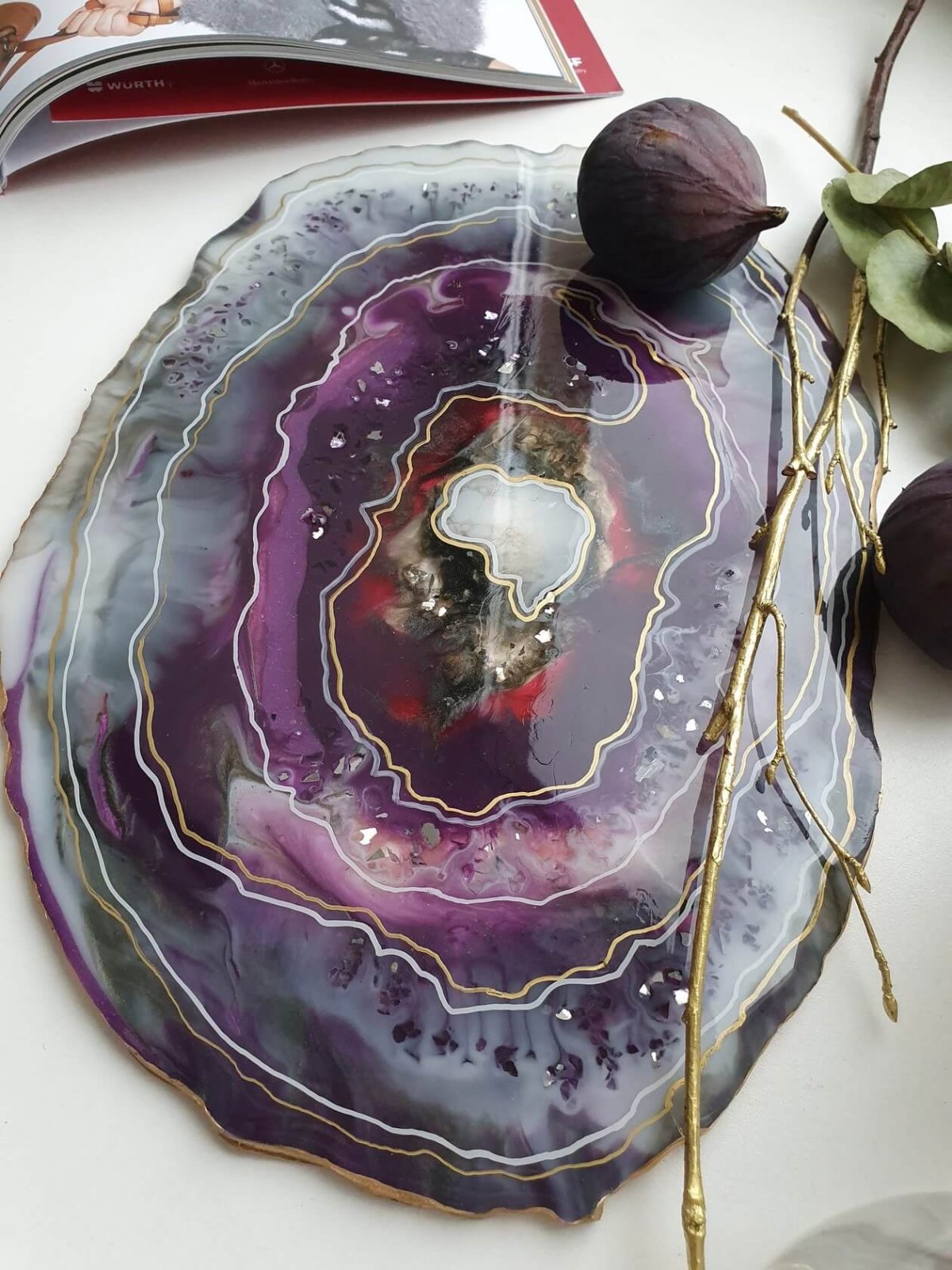 Яшма брекчиевая Бусины