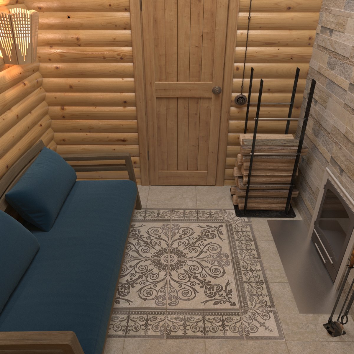 Отделка предбанника