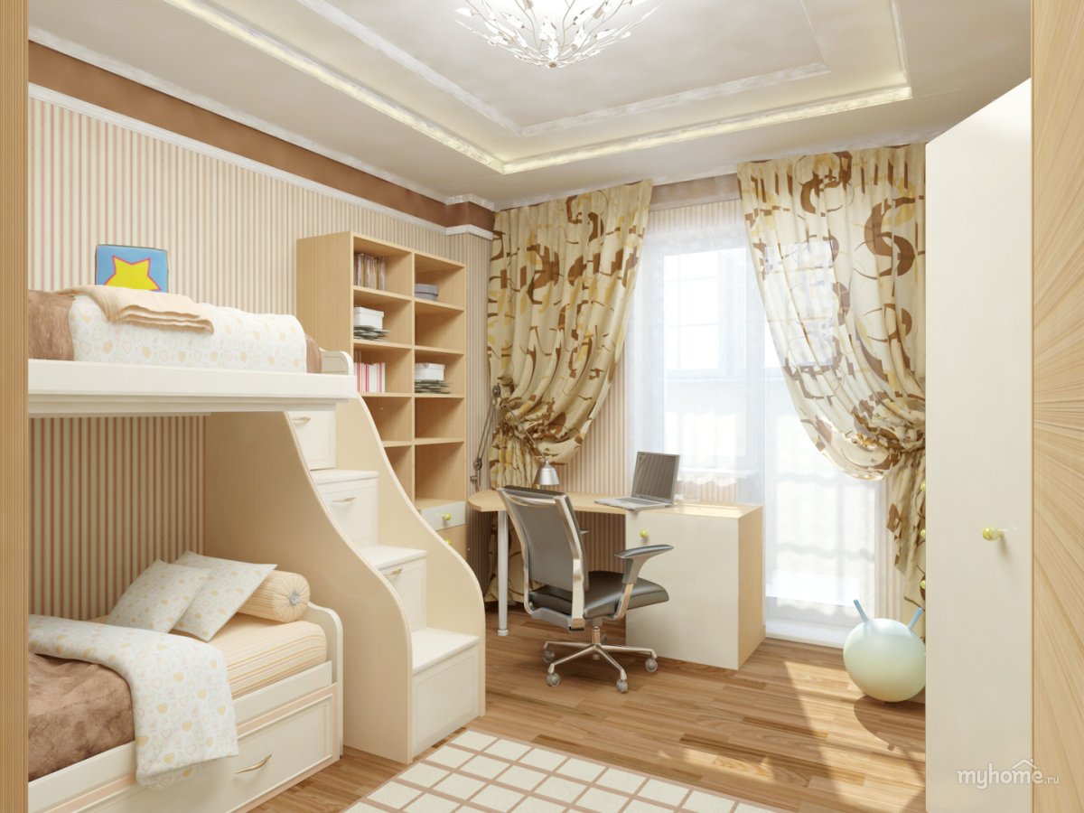 Комната в спокойных тонах