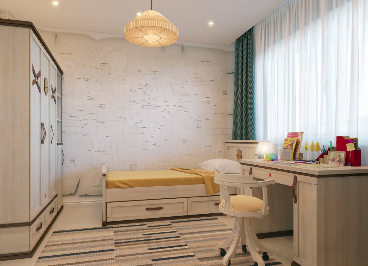 Комната для девочки классика