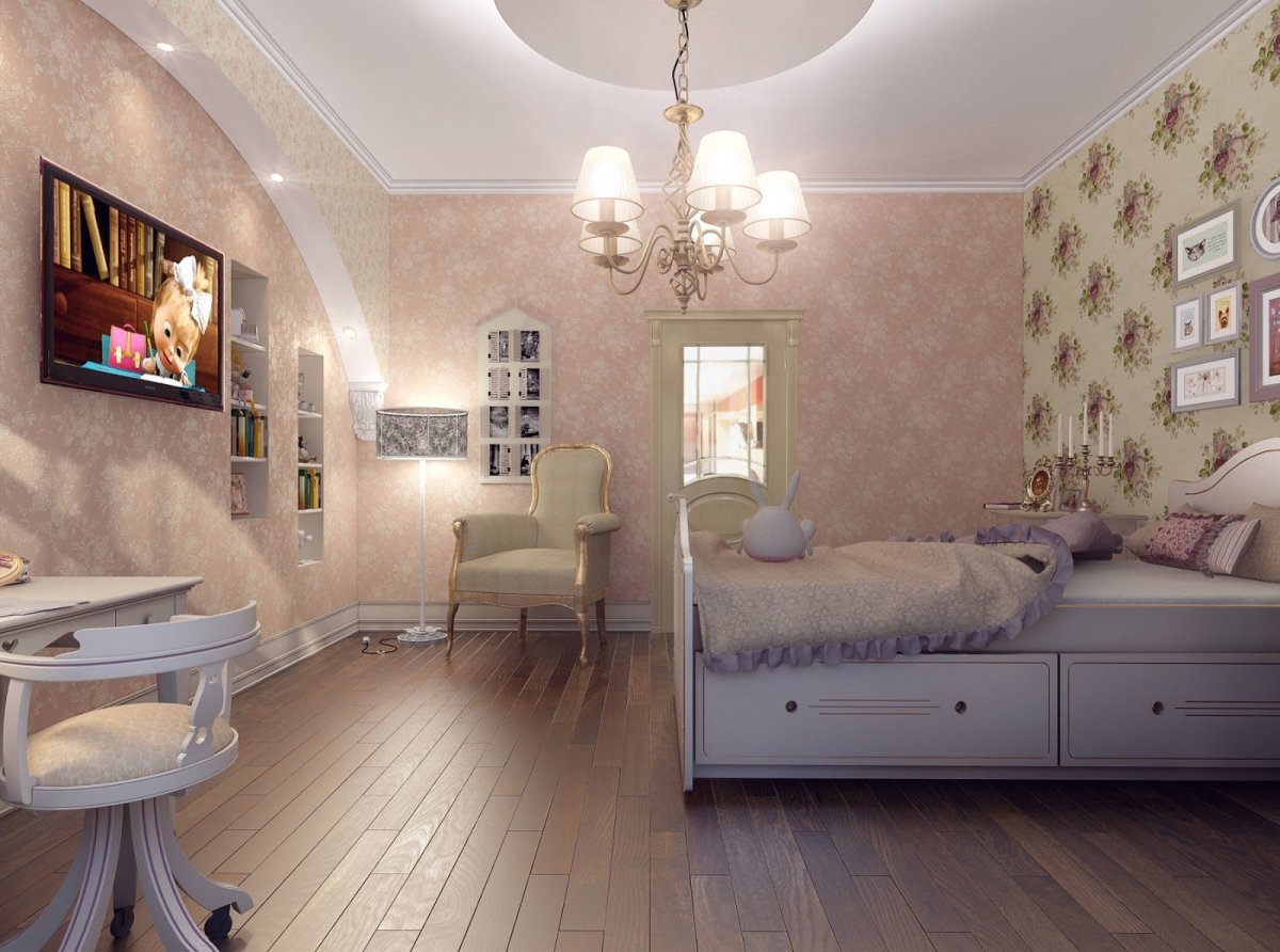 Комната мальчика классика